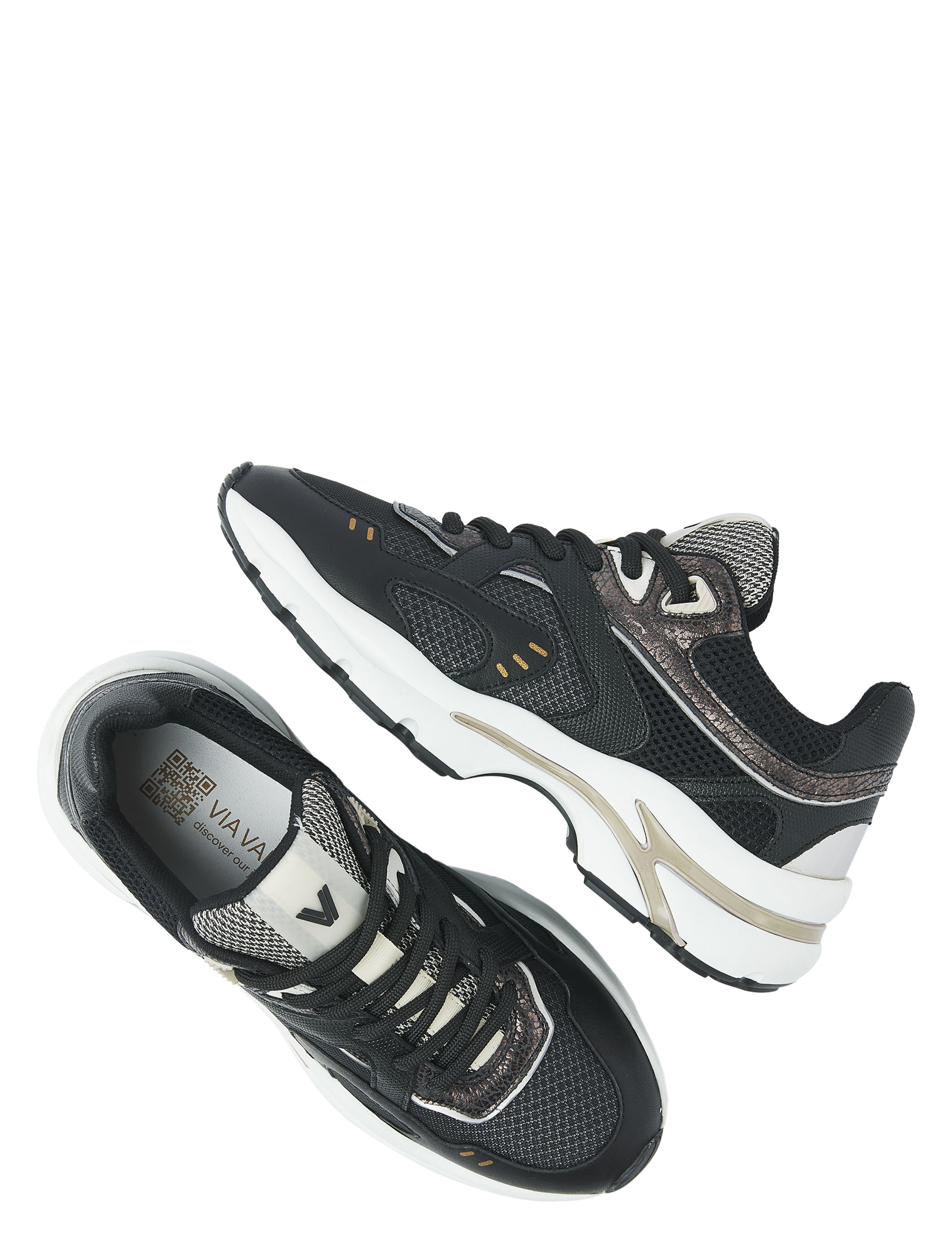 VIA VAI - Vesper Kelsey 62218 06-900 Black - Sneakers - Dames - Lage Sneakers - 50046_11_4