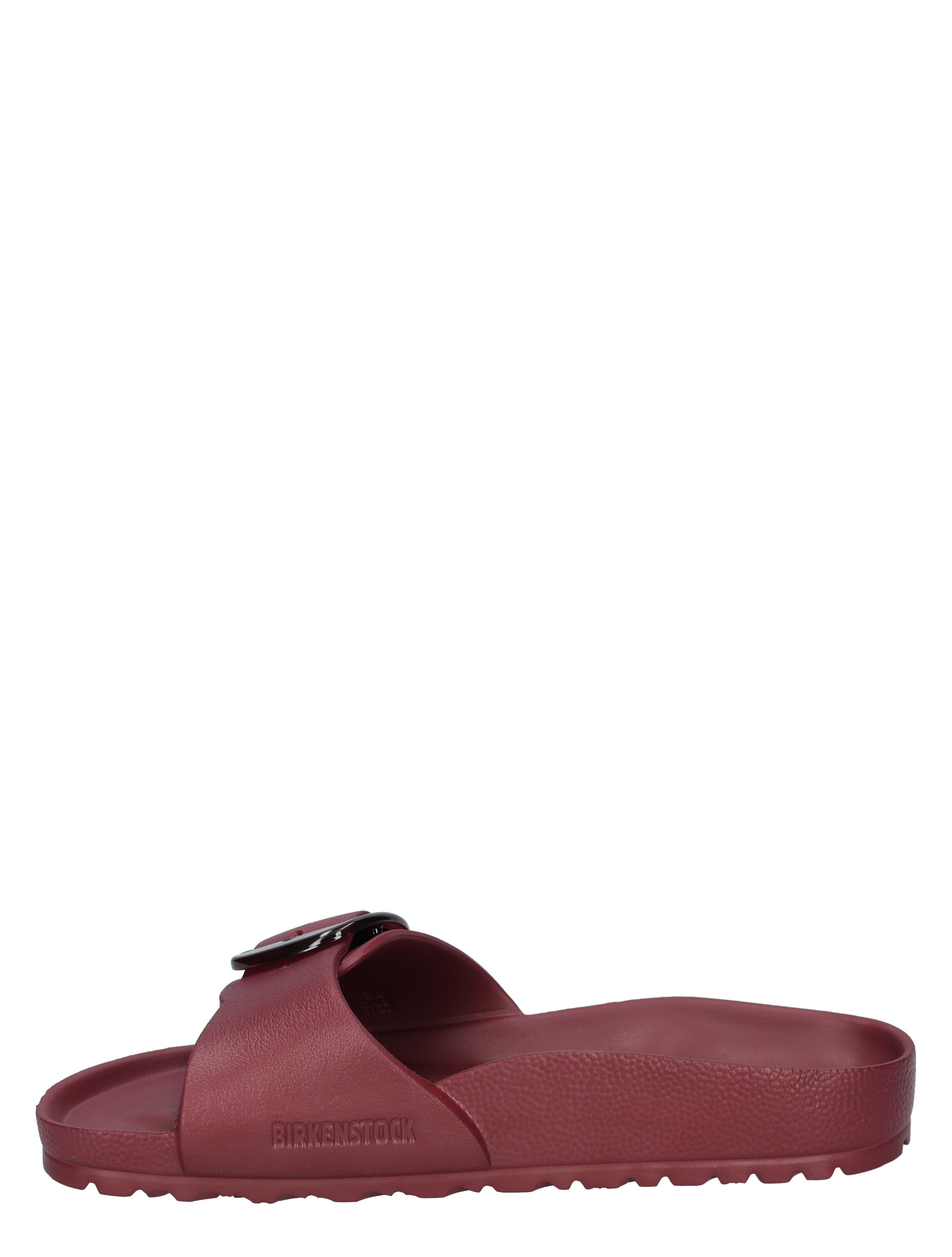 slipons, sandalen, rood, rubber, Birkenstock
