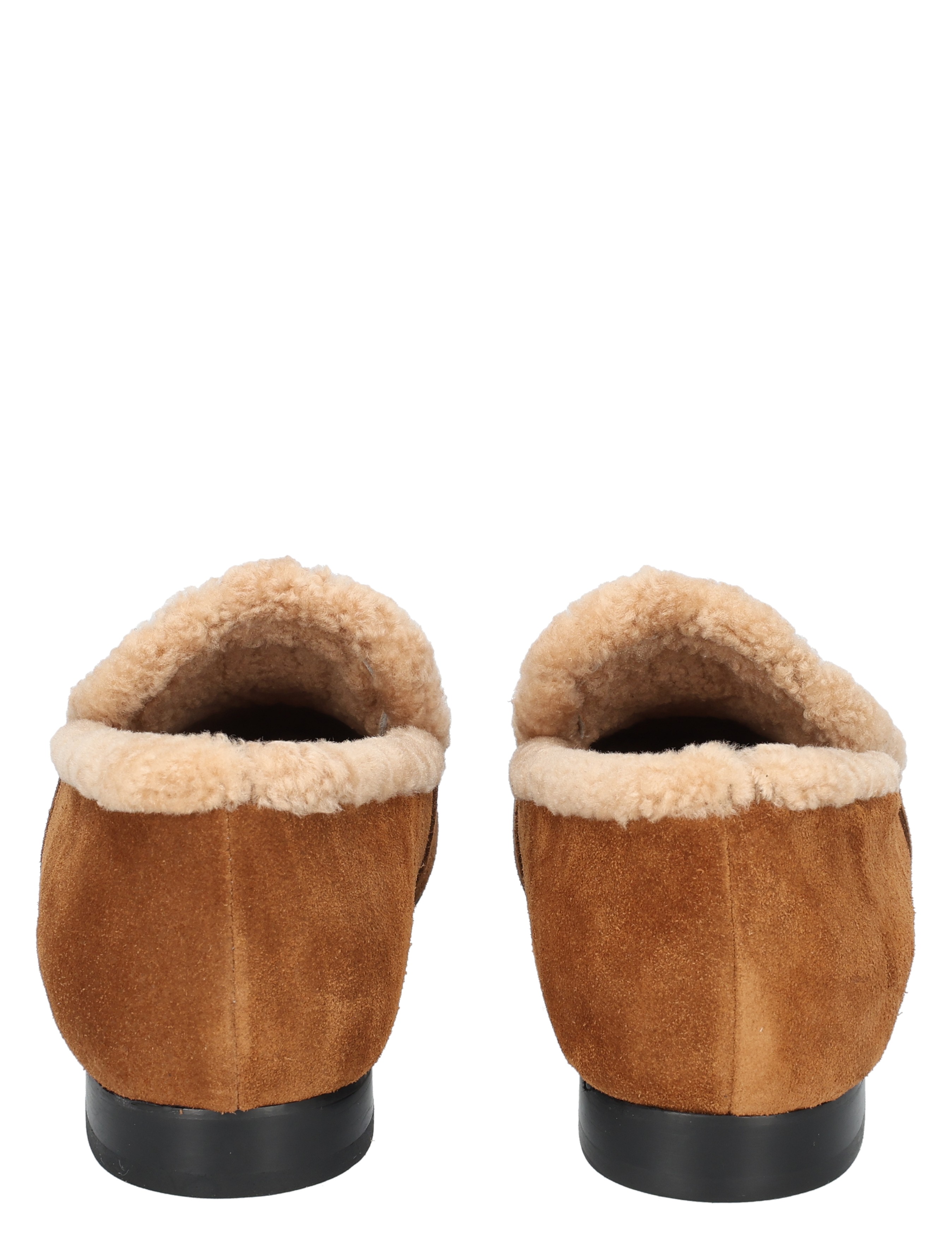 suede, slipper, shearling, brown, fur-lined