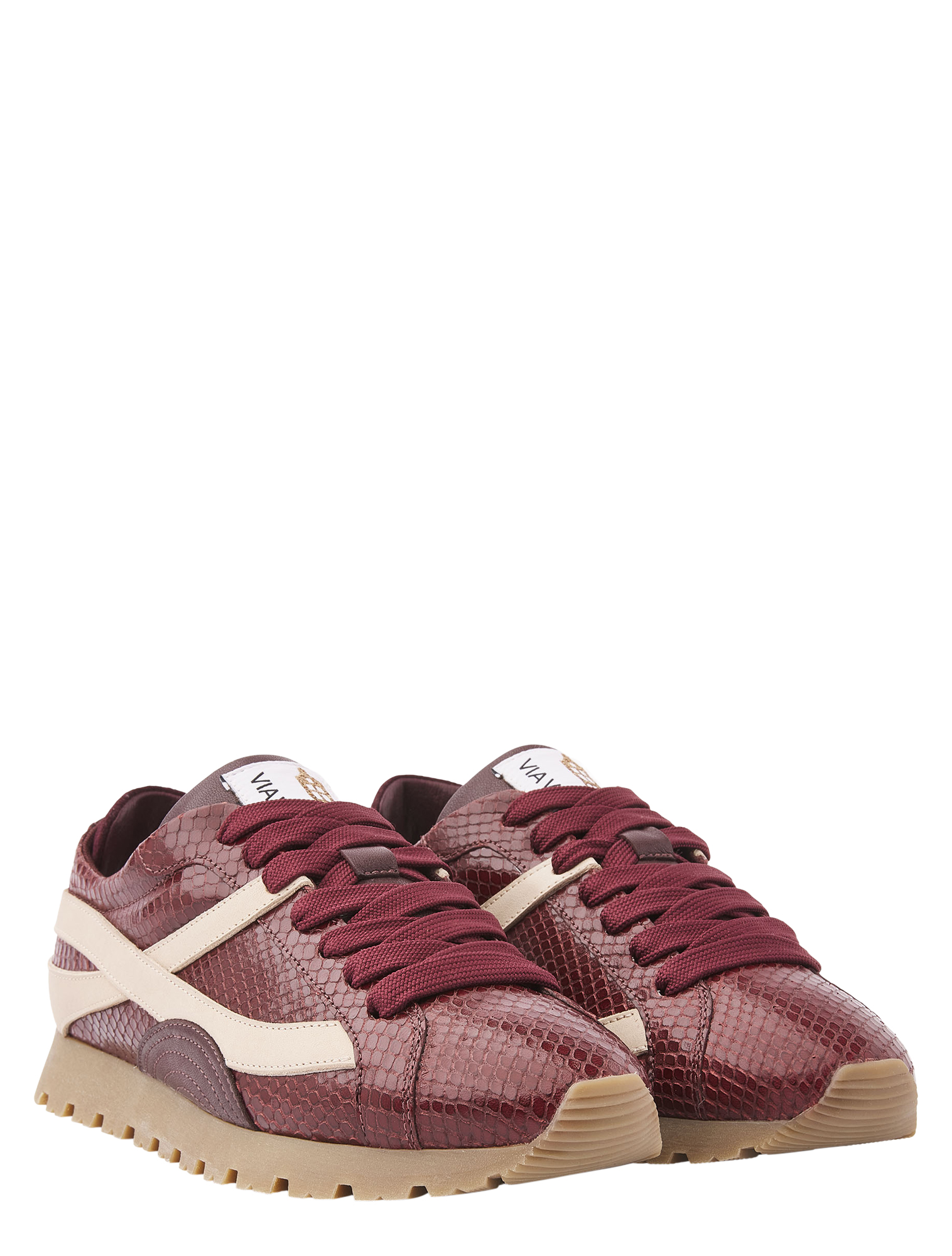 VIA VAI - 62472 Scott Demi Burgundy - Dames - Sneakers - Lage Sneakers - 52892_42_2