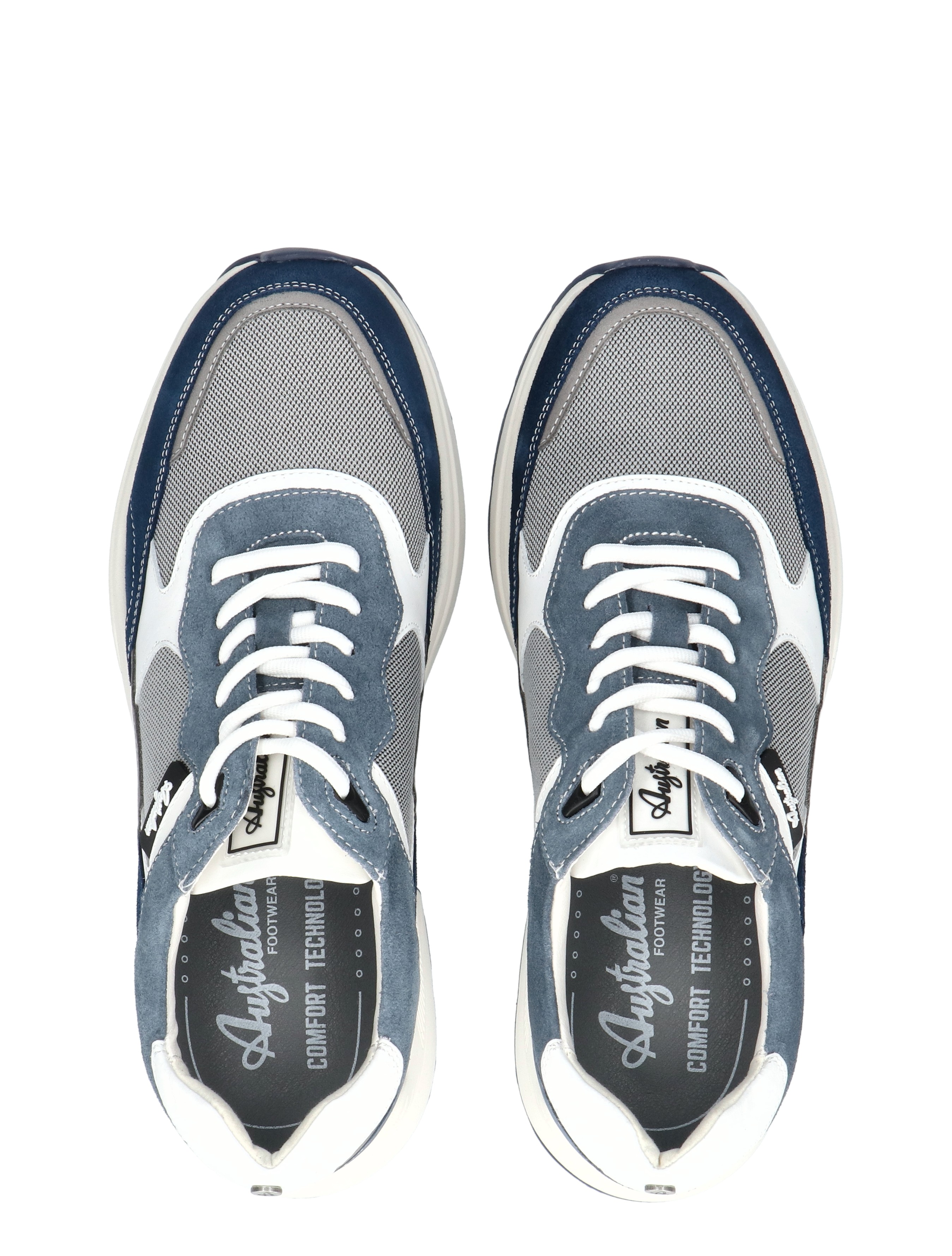 Australian - Halifax 15.1713.01.KE0 Grey Blue White - Heren - Veterschoenen - Casual Veterschoenen - 50780_39_8