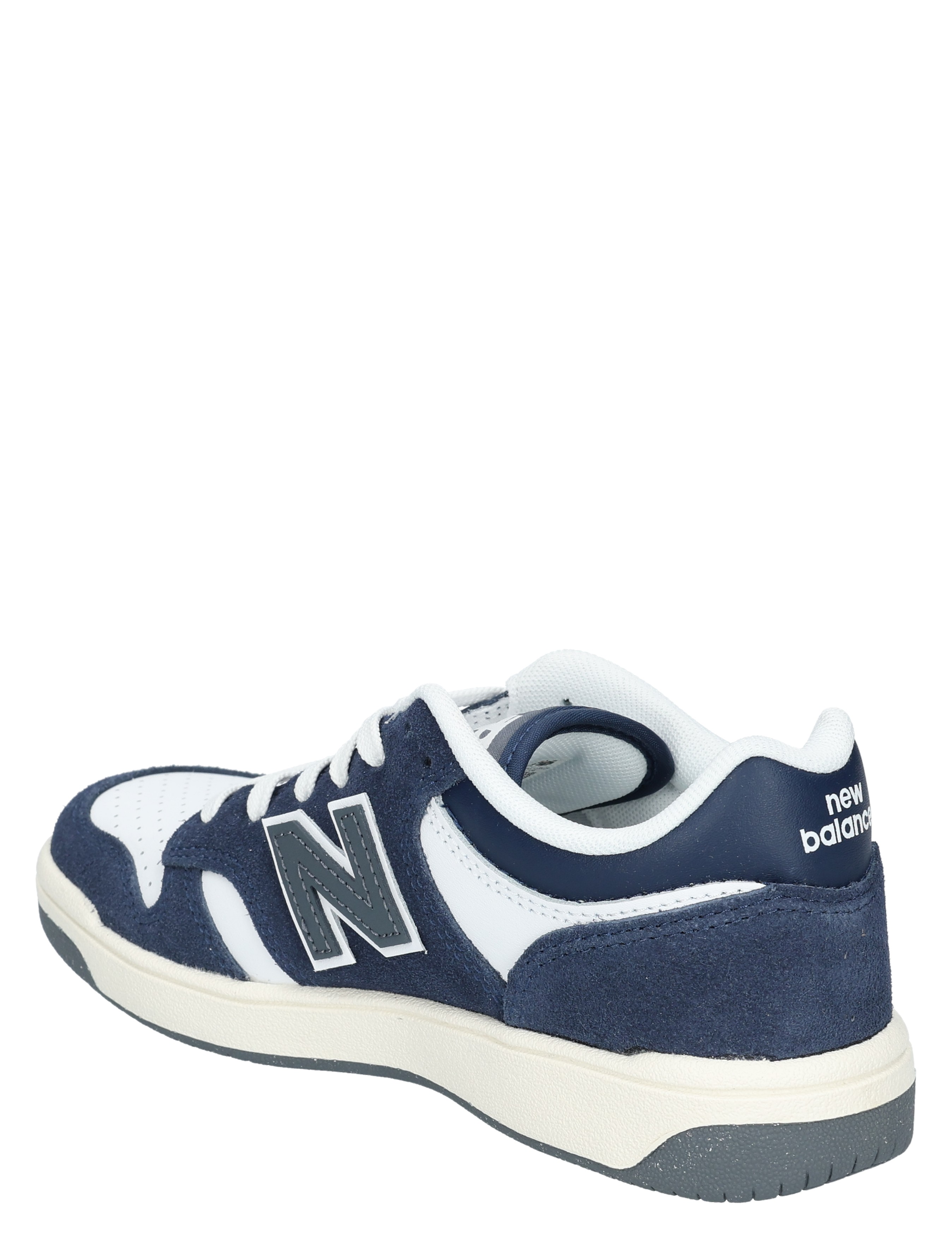 sportschoen, sneakers, navy blue, grijze zool, N-logo