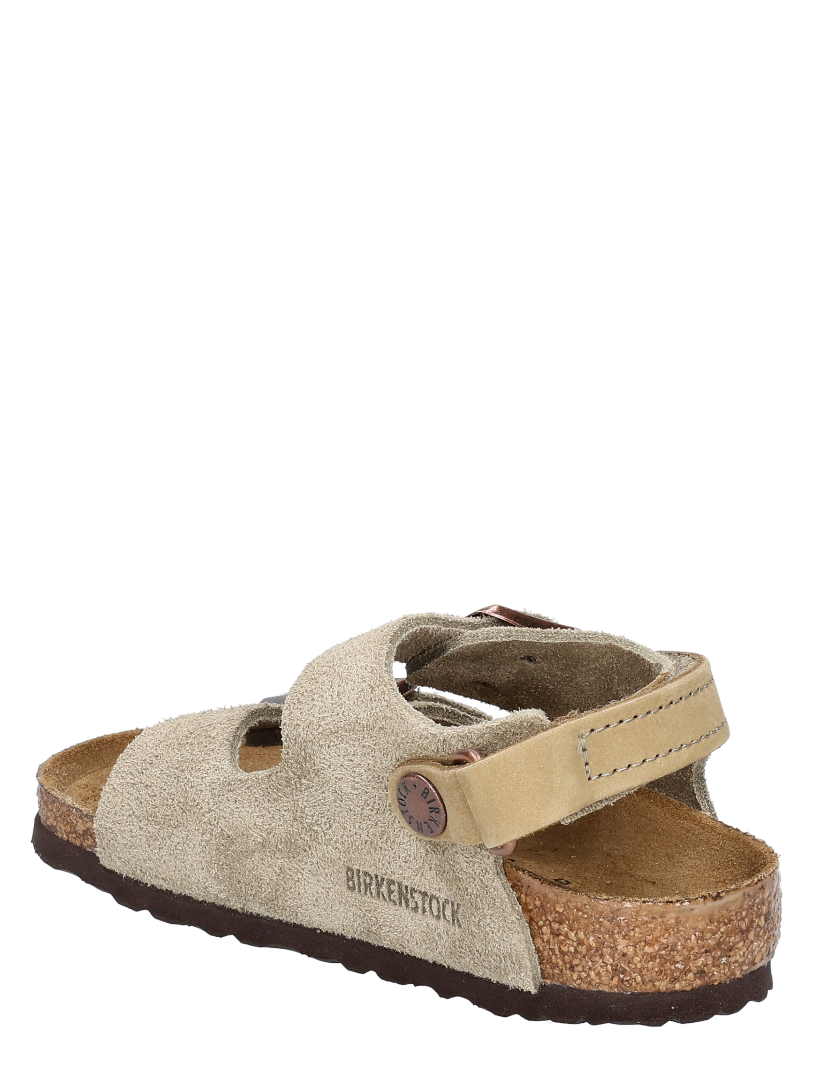sandaal, suede, korkzool, Birkenstock, sandalen