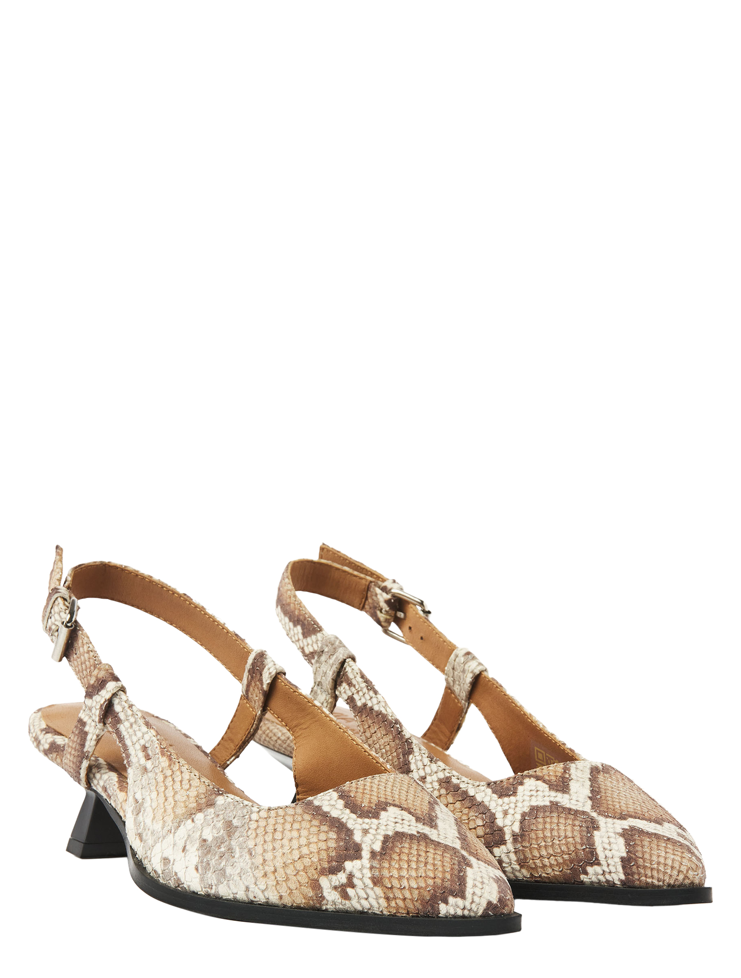 VIA VAI - 62396 Lea Elina 01-308 Cobra Cognac - Dames - Slingbacks - 51364_02_2