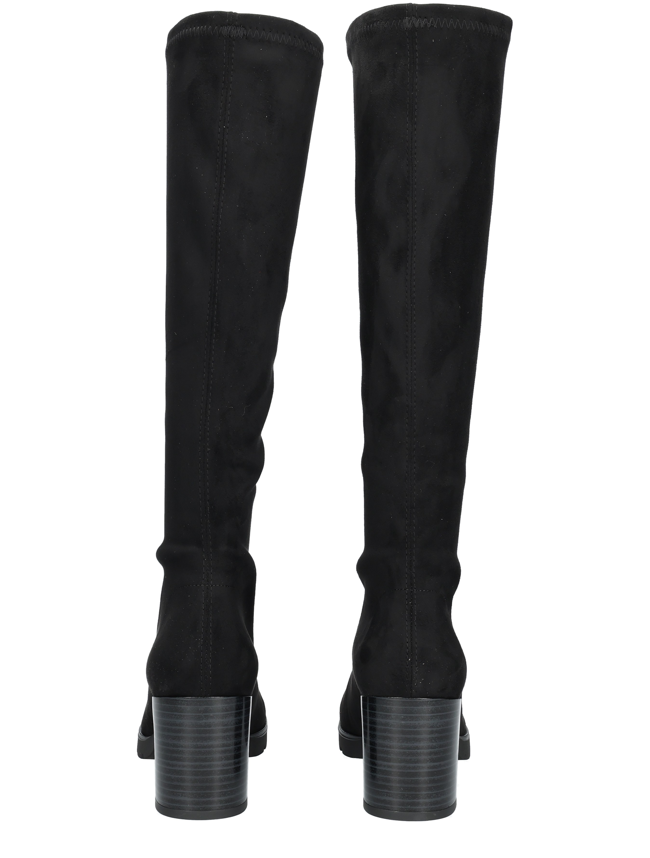 Miss Elastic - Bota Menphis 78173 Ante Stretch 05 Black - Dames - Boots - Lange Laarzen - 49450_11_6