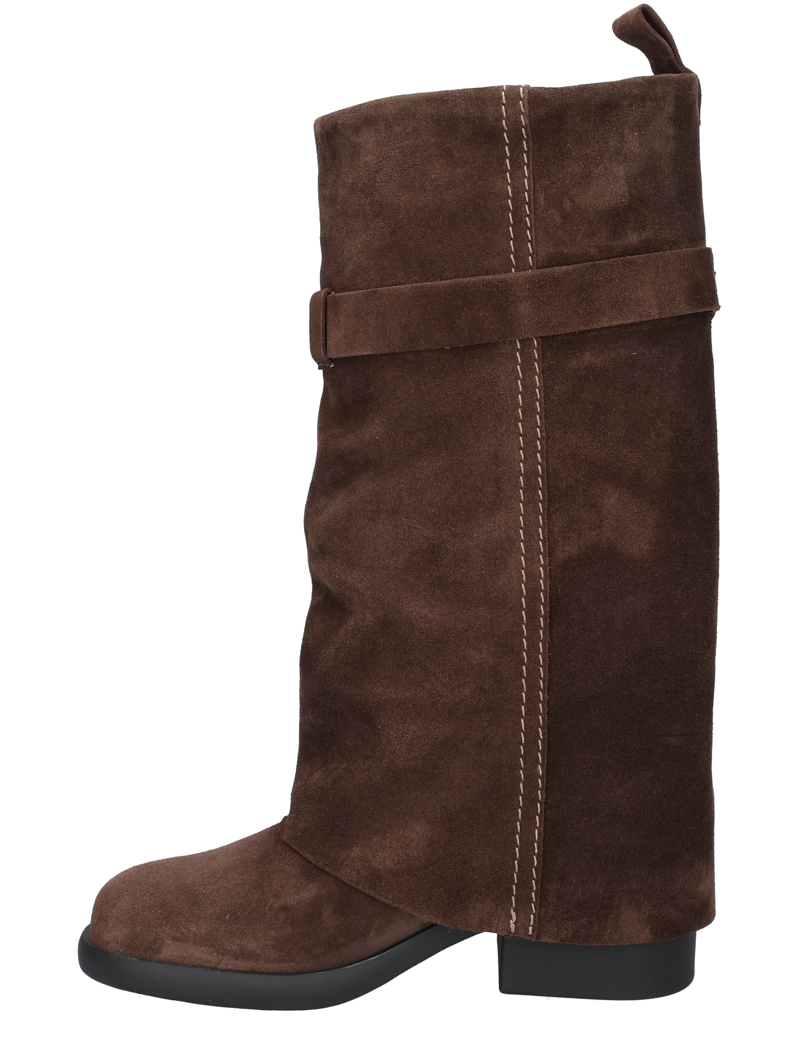 Nubikk - Lizzy Luna 21100100 28S Dark Brown Suede - Boots - Dames - Lange Laarzen - 52440_22_2