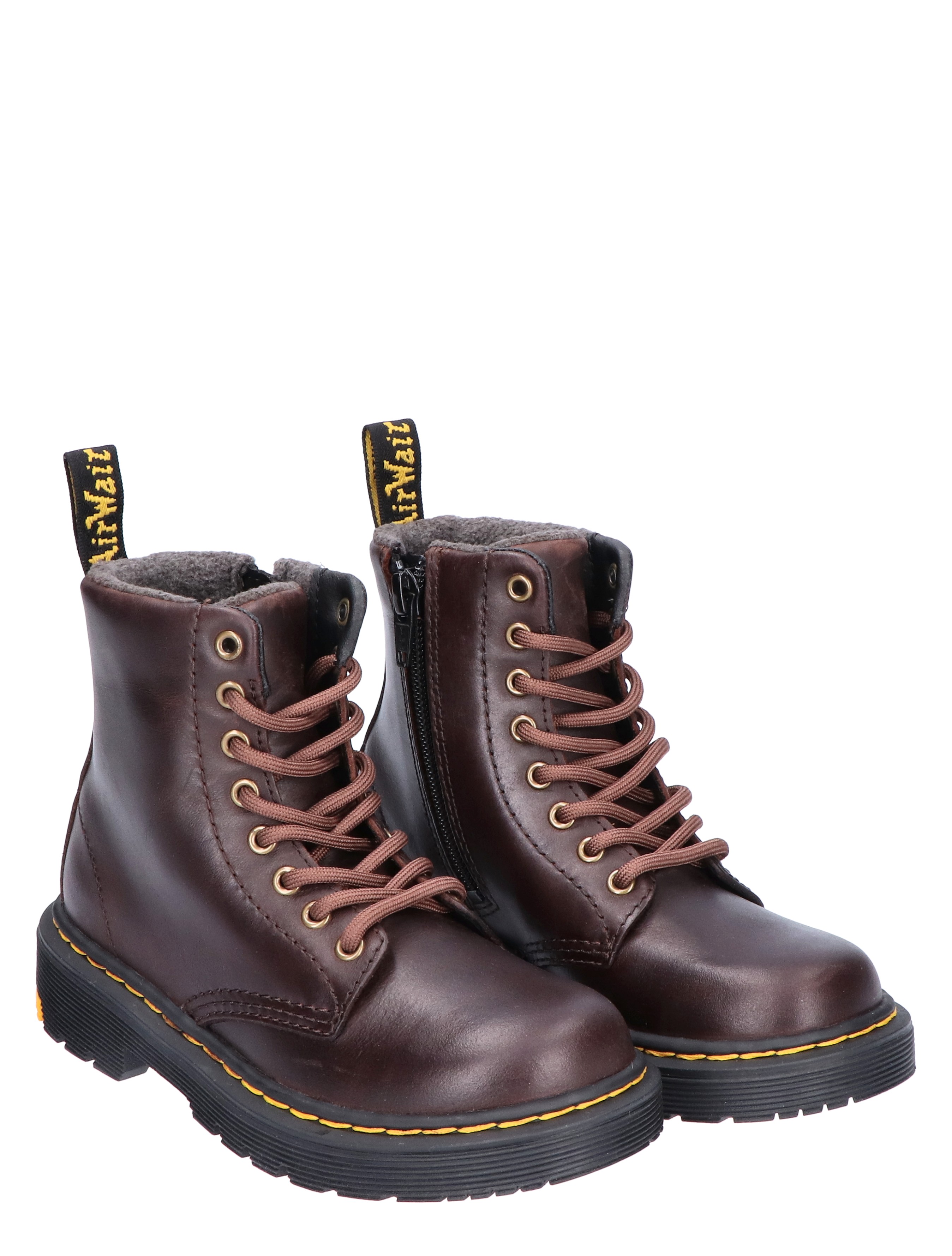 Dr. Martens - 1460 Yellow Stone Dark Brown - Meisjes - Jongens - Veter Boots - Boots - Boots - Biker Boots - Veter Boots - 42155_22_5