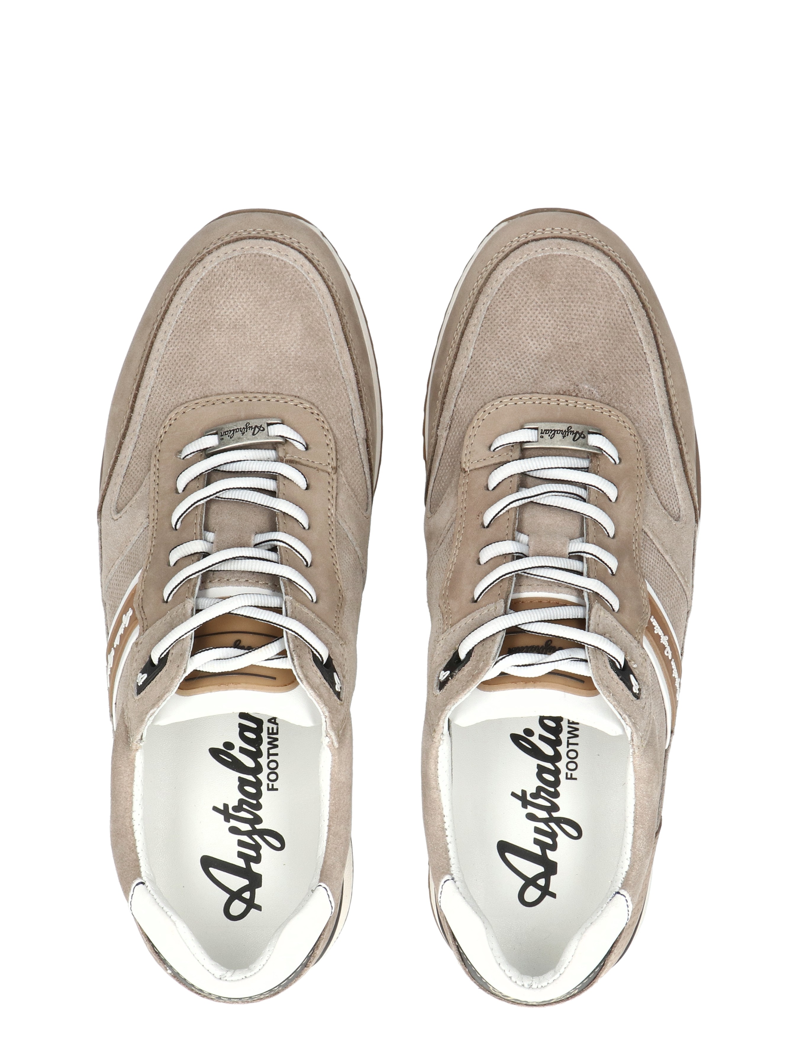 Australian - Filmon  15.1600.05.L04 Taupe White - Heren - Veterschoenen - Casual Veterschoenen - 50781_77_8