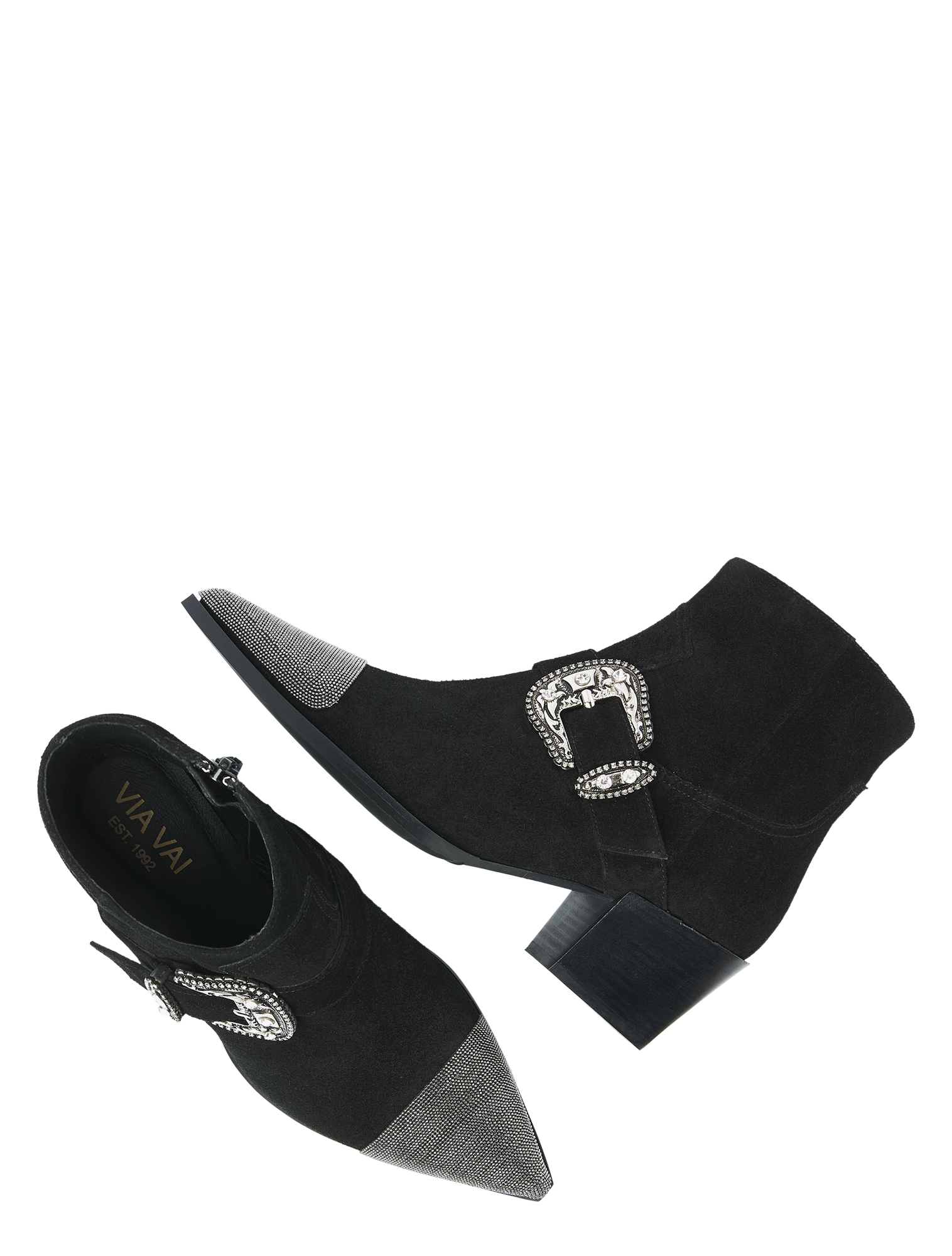 VIA VAI - Kate Jemma 62313 01-900 Black - Dames - Boots - Enkellaarsjes - 50066_11_4