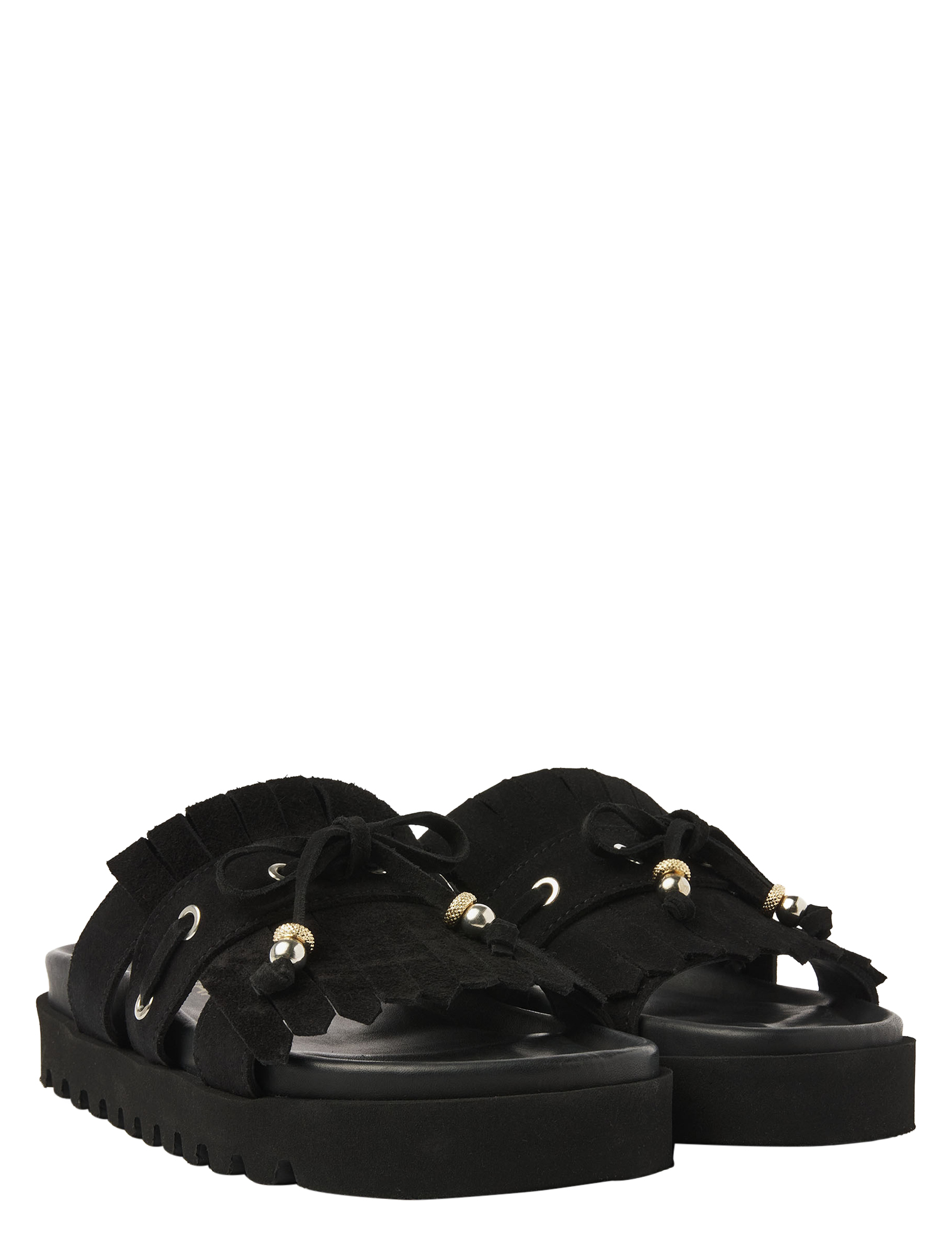 VIA VAI - 62356 Rae Laila 01-900 Suede Nero - Dames - Muiltjes - 51347_11_2