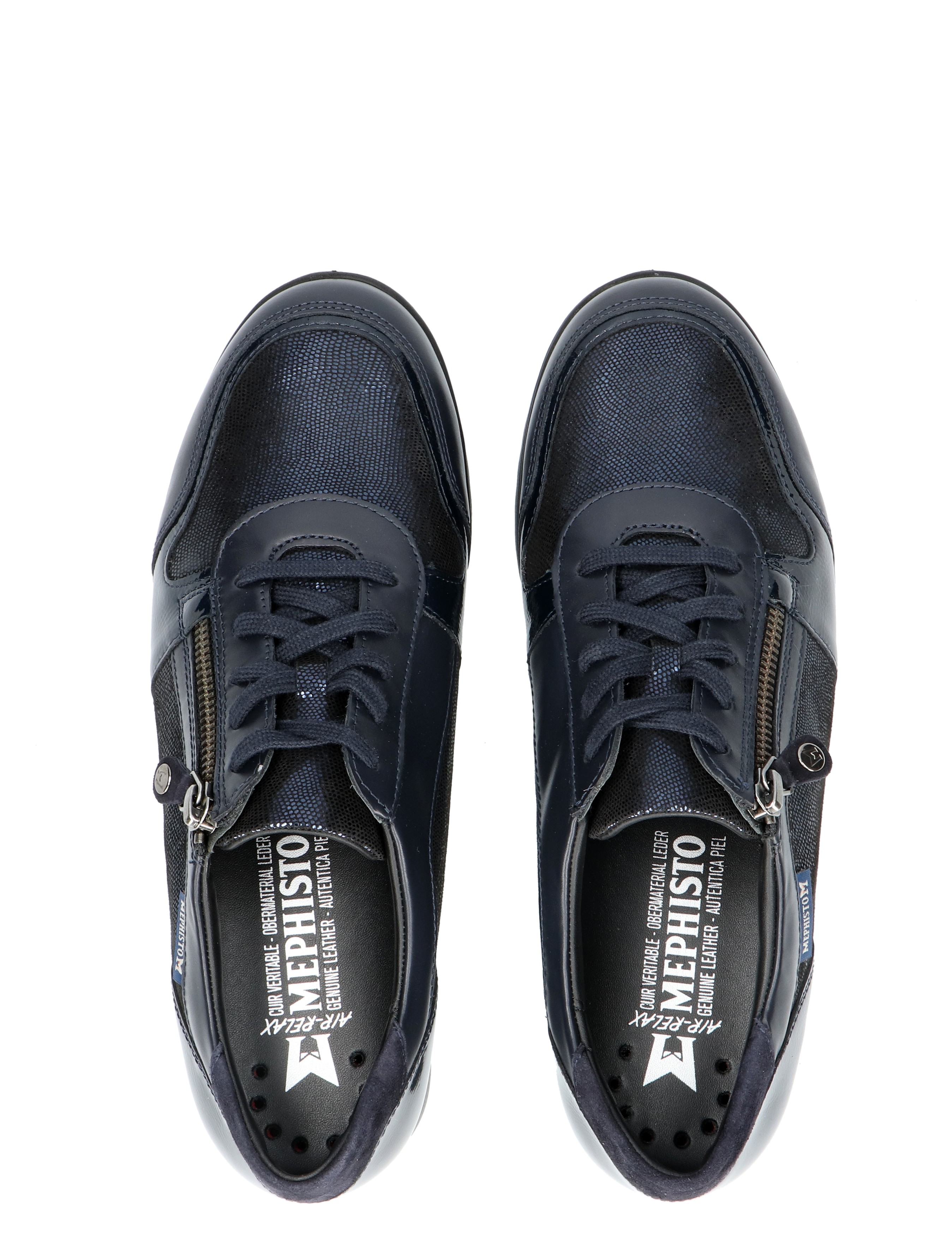 Mephisto - Iasmina Silk Blue G-Wijdte - Dames - Veterschoenen - Casual Veterschoenen - 49124_33_7