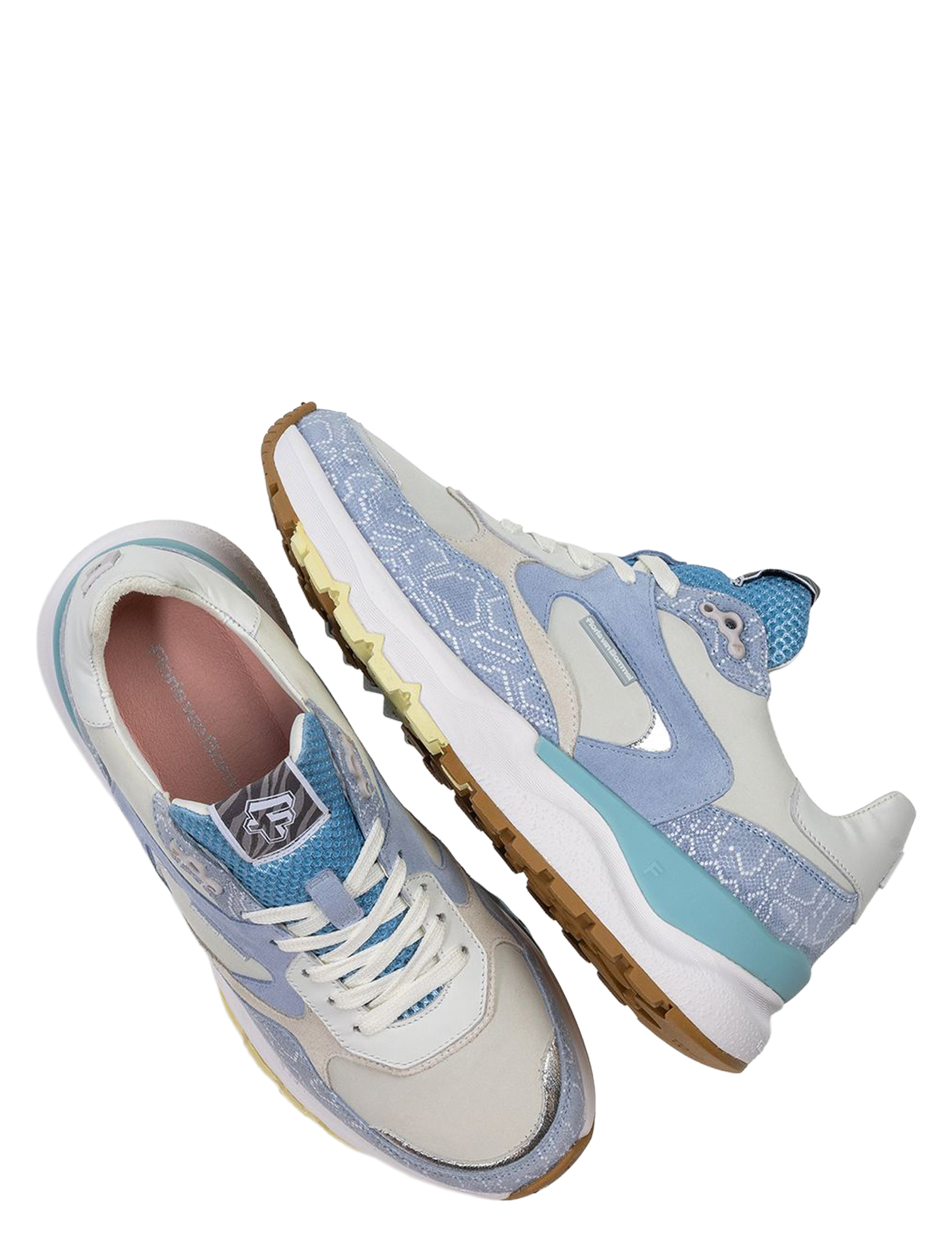 Floris van Bommel - Treni 10164 02.03 Light Blue - Dames - Sneakers - Lage Sneakers - 51493_38_3